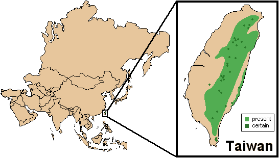 C swinhoei map